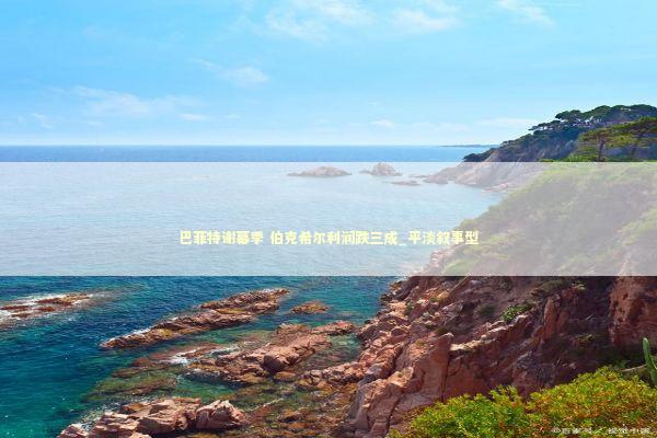 巴菲特谢幕季 伯克希尔利润跌三成_平淡叙事型