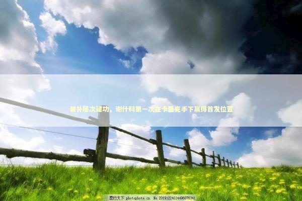 替补屡次建功，谢什科第一次在卡里克手下赢得首发位置