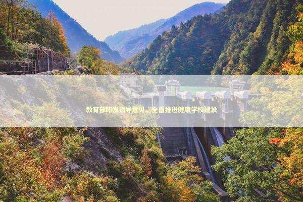 教育部印发指导意见，全面推进健康学校建设