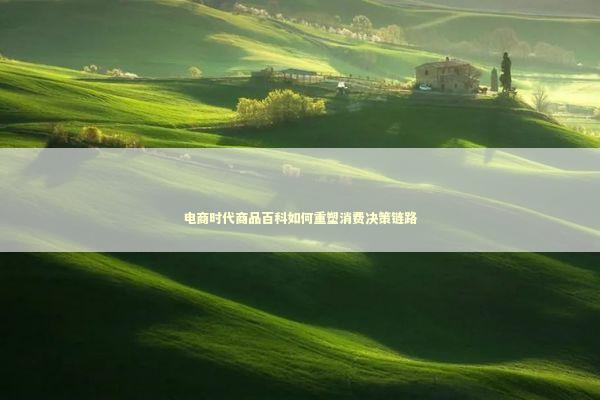 电商时代商品百科如何重塑消费决策链路